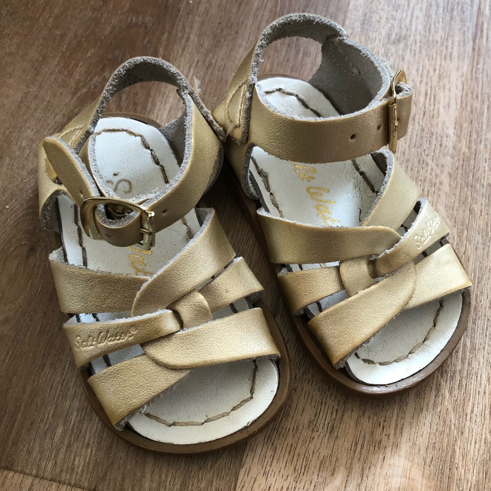 Gold Salt Water Sandals